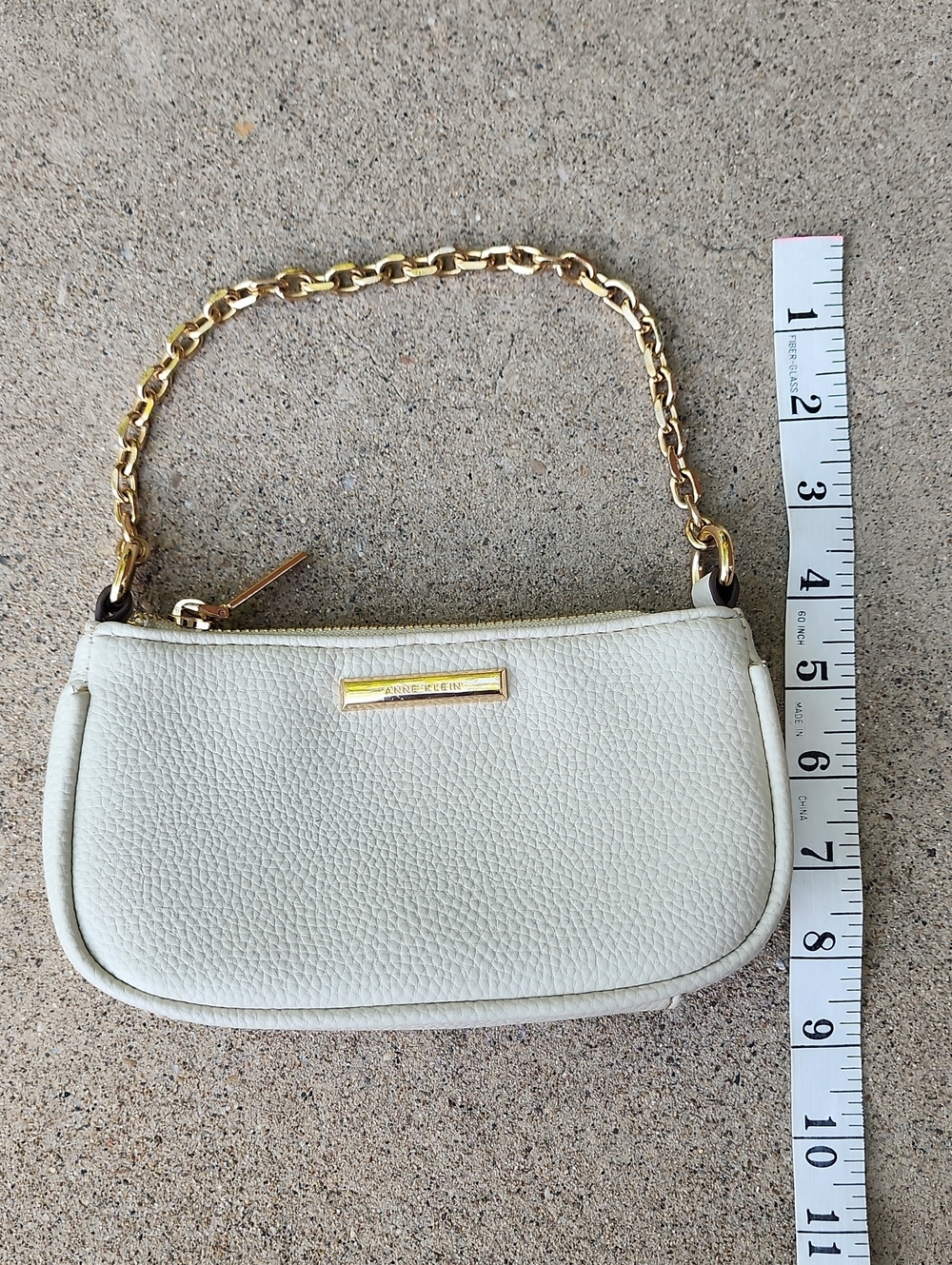 Anne Klein Pebbled Mini Shoulder Bag with Gold Chain - Picture 2 of 16